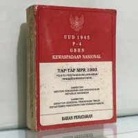 Image of UUD 1945 P-4 GBHN Kewaspadaan Nasional