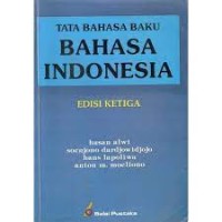 Image of Tata Bahasa Baku Bahasa Indonesia
