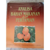 Image of Analisa Bahan Makanan dan Pertanian